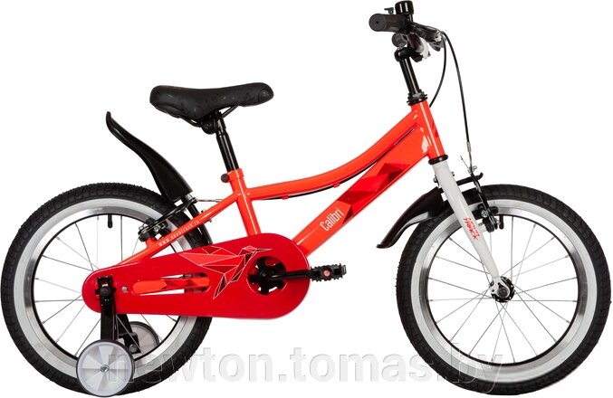 Детский велосипед Novatrack Calibri V 16 2022 167CALIBRI1V. CRL22 красный от компании Интернет-магазин Newton - фото 1