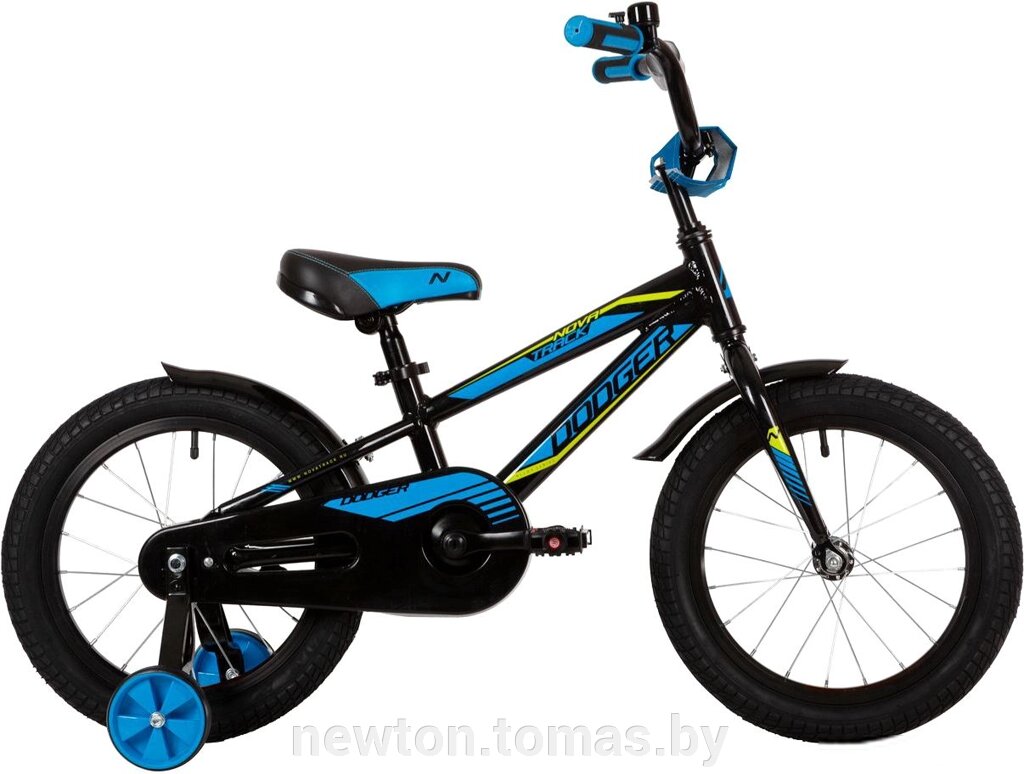 Детский велосипед Novatrack Dodger 16 2022 165ADODGER. BK22 черный от компании Интернет-магазин Newton - фото 1