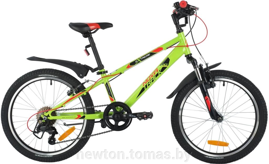 Детский велосипед Novatrack Extreme 6 V 2021 20SH6V. EXTREME. GN21 зеленый от компании Интернет-магазин Newton - фото 1