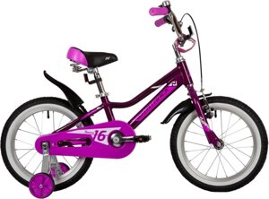 Детский велосипед Novatrack Novara 16 2022 165ANOVARA. VL22 фиолетовый