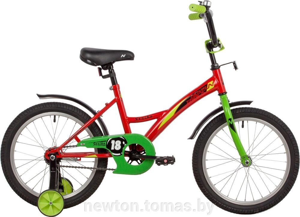 Детский велосипед Novatrack Strike 18 2022 183STRIKE. RD22 красный от компании Интернет-магазин Newton - фото 1