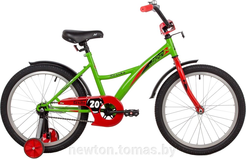 Детский велосипед Novatrack Strike 20 2022 203STRIKE. GN22 зеленый от компании Интернет-магазин Newton - фото 1