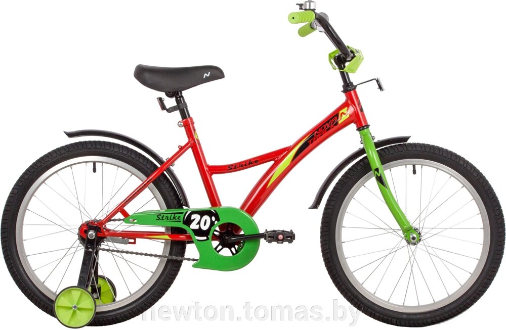 Детский велосипед Novatrack Strike 20 2022 203STRIKE. RD22 красный от компании Интернет-магазин Newton - фото 1