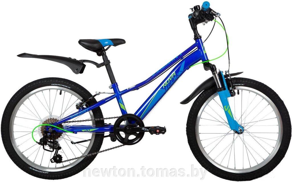 Детский велосипед Novatrack Valiant 6. V 20 2022 20SH6V. VALIANT. BL22 синий от компании Интернет-магазин Newton - фото 1