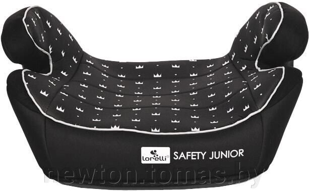 Детское сиденье Lorelli Safety Junior Fix черный, короны от компании Интернет-магазин Newton - фото 1