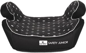 Детское сиденье Lorelli Safety Junior Fix черный, короны