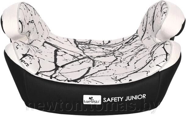 Детское сиденье Lorelli Safety Junior Fix серый мрамор от компании Интернет-магазин Newton - фото 1