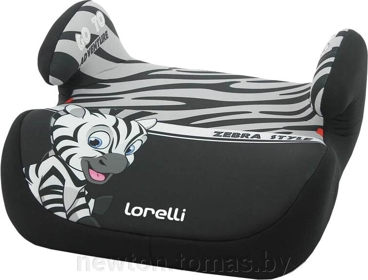 Детское сиденье Lorelli Topo Comfort 2020 серый/черный, зебра от компании Интернет-магазин Newton - фото 1