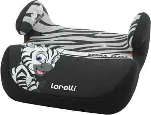 Детское сиденье Lorelli Topo Comfort 2020 серый/черный, зебра