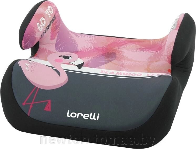 Детское сиденье Lorelli Topo Comfort 2020 серый/розовый, фламинго от компании Интернет-магазин Newton - фото 1