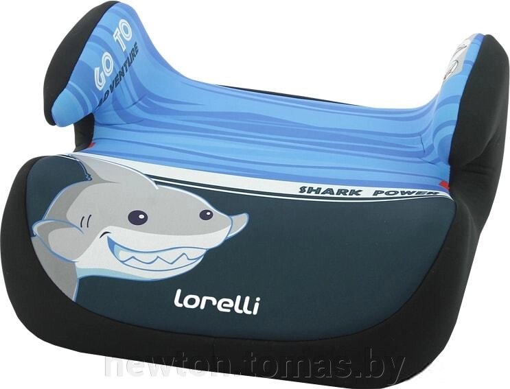 Детское сиденье Lorelli Topo Comfort 2020 светлый и темный синий, акула от компании Интернет-магазин Newton - фото 1