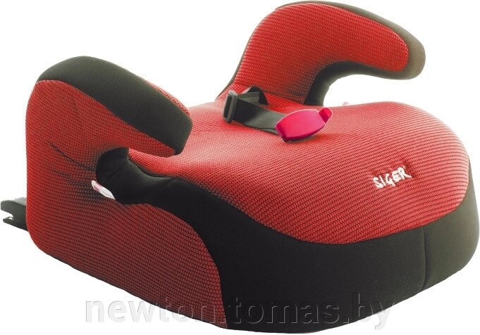 Детское сиденье Siger Бустер Fix красный от компании Интернет-магазин Newton - фото 1