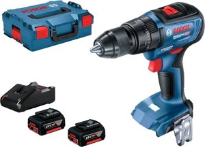 Дрель-шуруповерт Bosch GSB 18V-50 Professional 06019H5100 с 2-мя АКБ, кейс