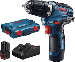 Дрель-шуруповерт Bosch GSR 12V-35 Professional 06019H8002 с 2-мя АКБ, кейс