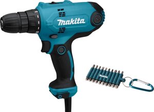 Дрель-шуруповерт Makita DF0300X3 набор оснастки