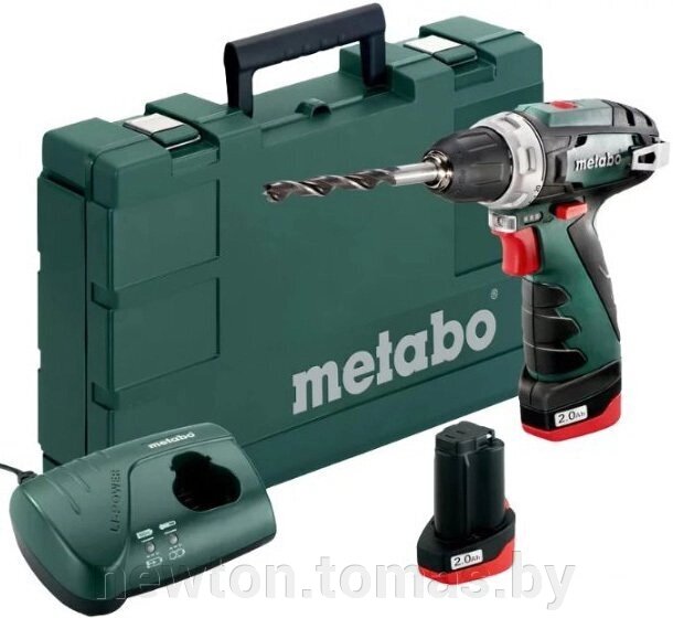 Дрель-шуруповерт Metabo PowerMaxx BS Basic 600080500 с 2-мя АКБ 2 Ah от компании Интернет-магазин Newton - фото 1