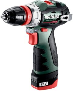 Дрель-шуруповерт Metabo PowerMaxx BS BL Q 601749500 с 2-мя АКБ, кейс
