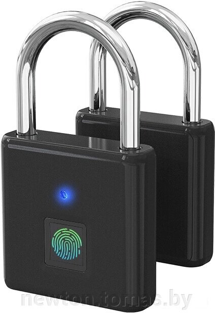 Дверной замок Bozzys Smart Fingerprint Lock Padlock PL-P4 черный от компании Интернет-магазин Newton - фото 1