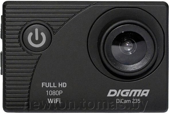 Экшен-камера Digma DiCam 235 черный от компании Интернет-магазин Newton - фото 1