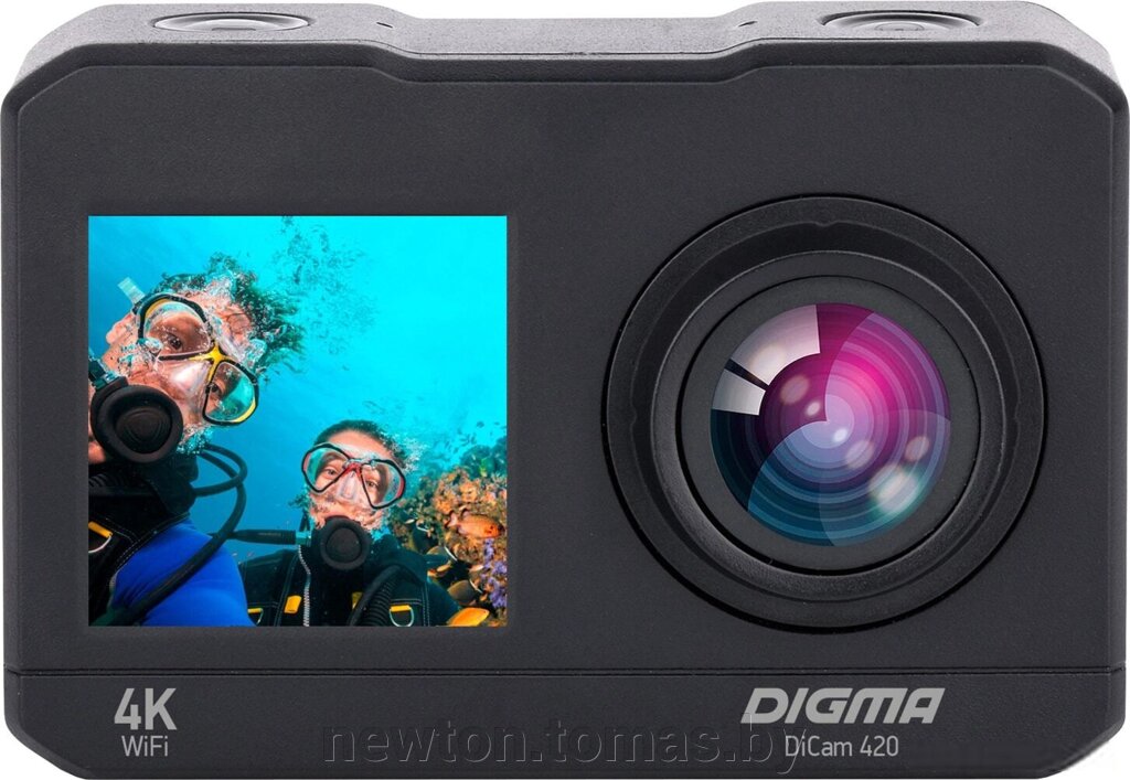 Экшен-камера Digma DiCam 420 от компании Интернет-магазин Newton - фото 1