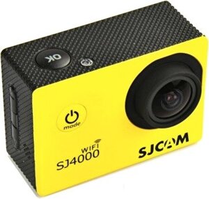 Экшен-камера SJCAM SJ4000 WiFi желтый
