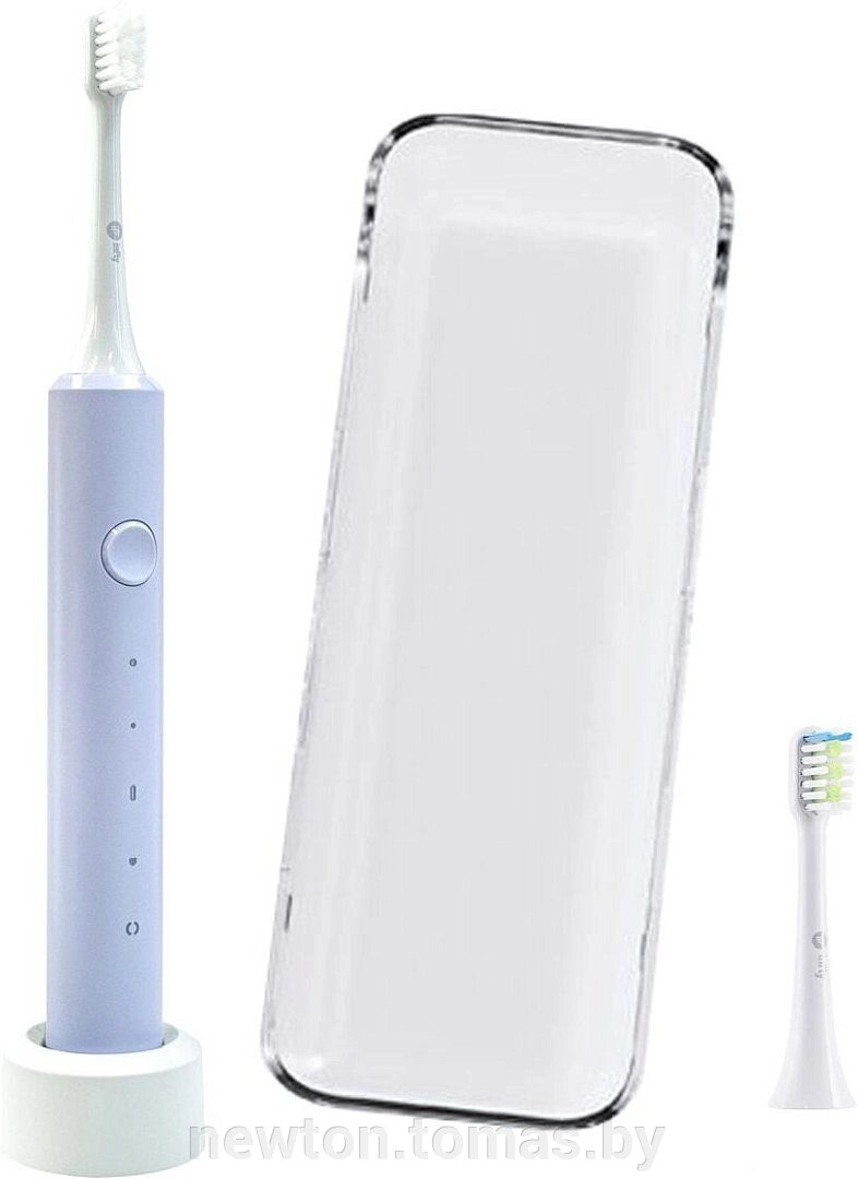 Электрическая зубная щетка Infly Sonic Electric Toothbrush T03S футляр, 2 насадки, фиолетовый от компании Интернет-магазин Newton - фото 1