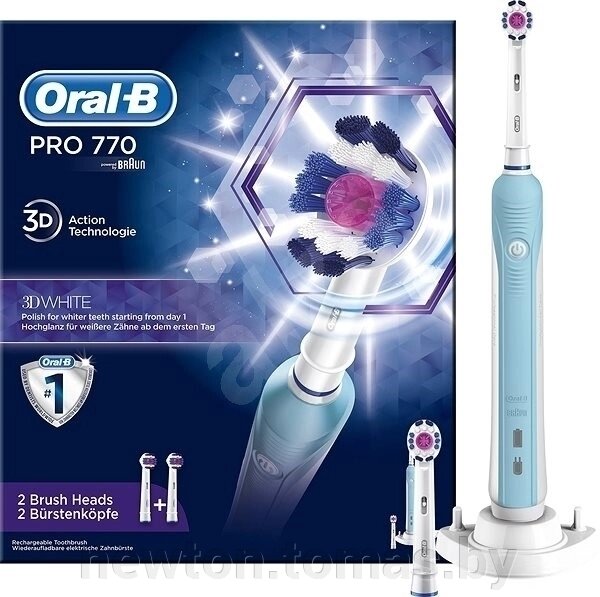 Электрическая зубная щетка Oral-B Pro 770 3D White D16.524. U от компании Интернет-магазин Newton - фото 1