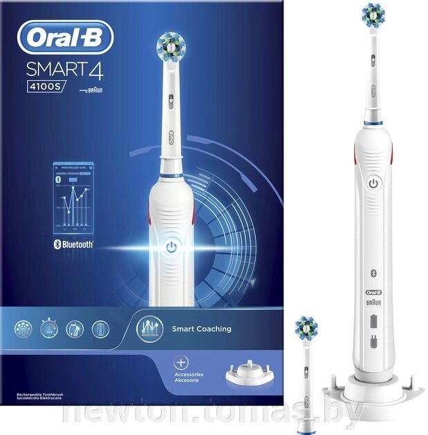 Электрическая зубная щетка Oral-B Smart 4 4100S 4210201203872 от компании Интернет-магазин Newton - фото 1