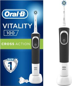 Электрическая зубная щетка Oral-B Vitality 100 Cross Action D100.413.1 черный