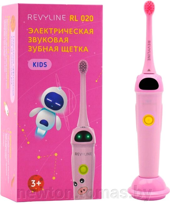 Электрическая зубная щетка Revyline RL 020 Kids розовый от компании Интернет-магазин Newton - фото 1