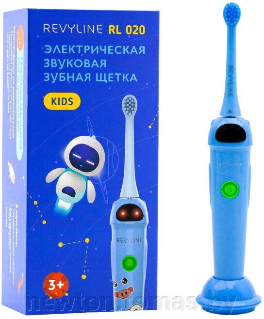 Электрическая зубная щетка Revyline RL 020 Kids синий от компании Интернет-магазин Newton - фото 1