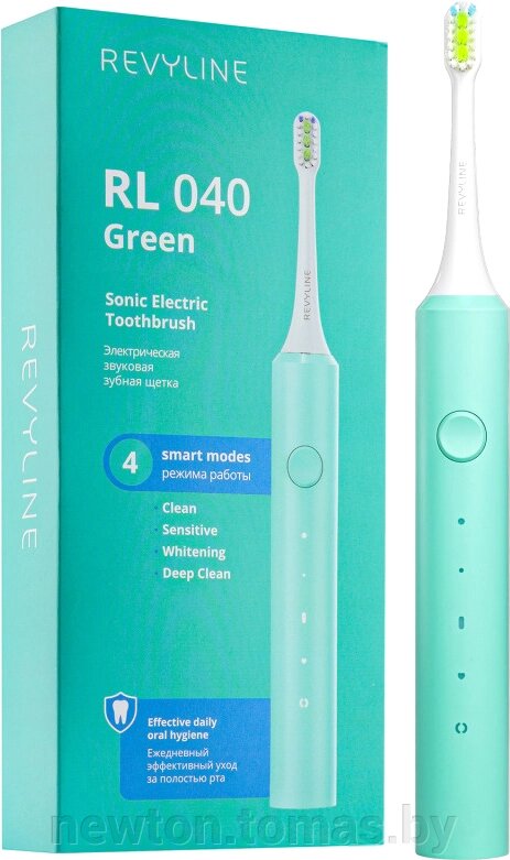 Электрическая зубная щетка Revyline RL 040 зеленый от компании Интернет-магазин Newton - фото 1