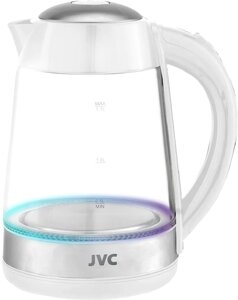 Электрический чайник JVC JK-KE1705 белый/серебристый