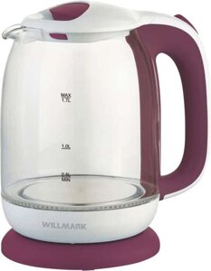 Электрический чайник Willmark WEK-1704G белый/красный