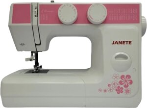 Электромеханическая швейная машина Janete 989 розовая