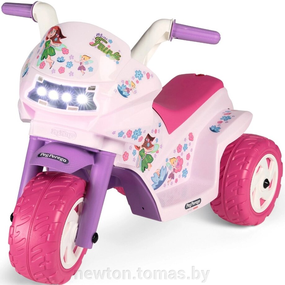 Электромотоцикл Peg Perego Mini Fairy IGMD0008 белый/розовый от компании Интернет-магазин Newton - фото 1