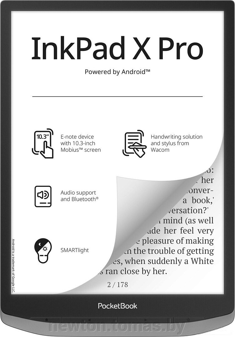 Электронная книга PocketBook InkPad X Pro серый от компании Интернет-магазин Newton - фото 1