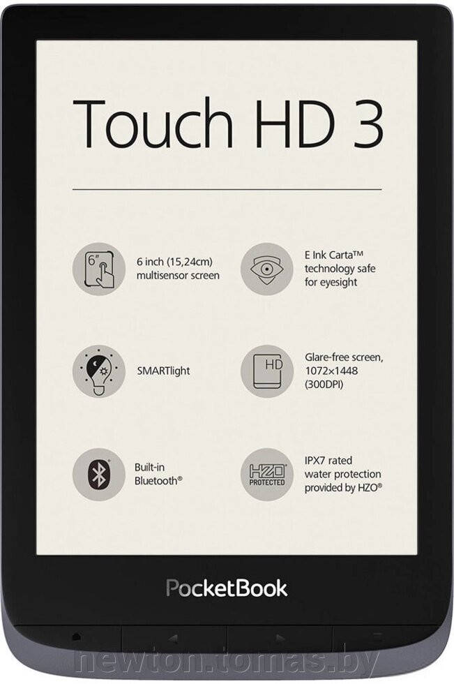 Электронная книга PocketBook Touch HD 3 серый от компании Интернет-магазин Newton - фото 1