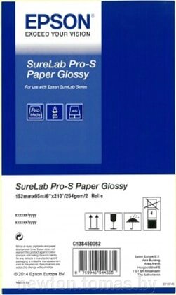 Фотобумага Epson SureLab Pro-S Paper Glossy A4x65м 252 г/м2 2 рулона C13S450064BP от компании Интернет-магазин Newton - фото 1