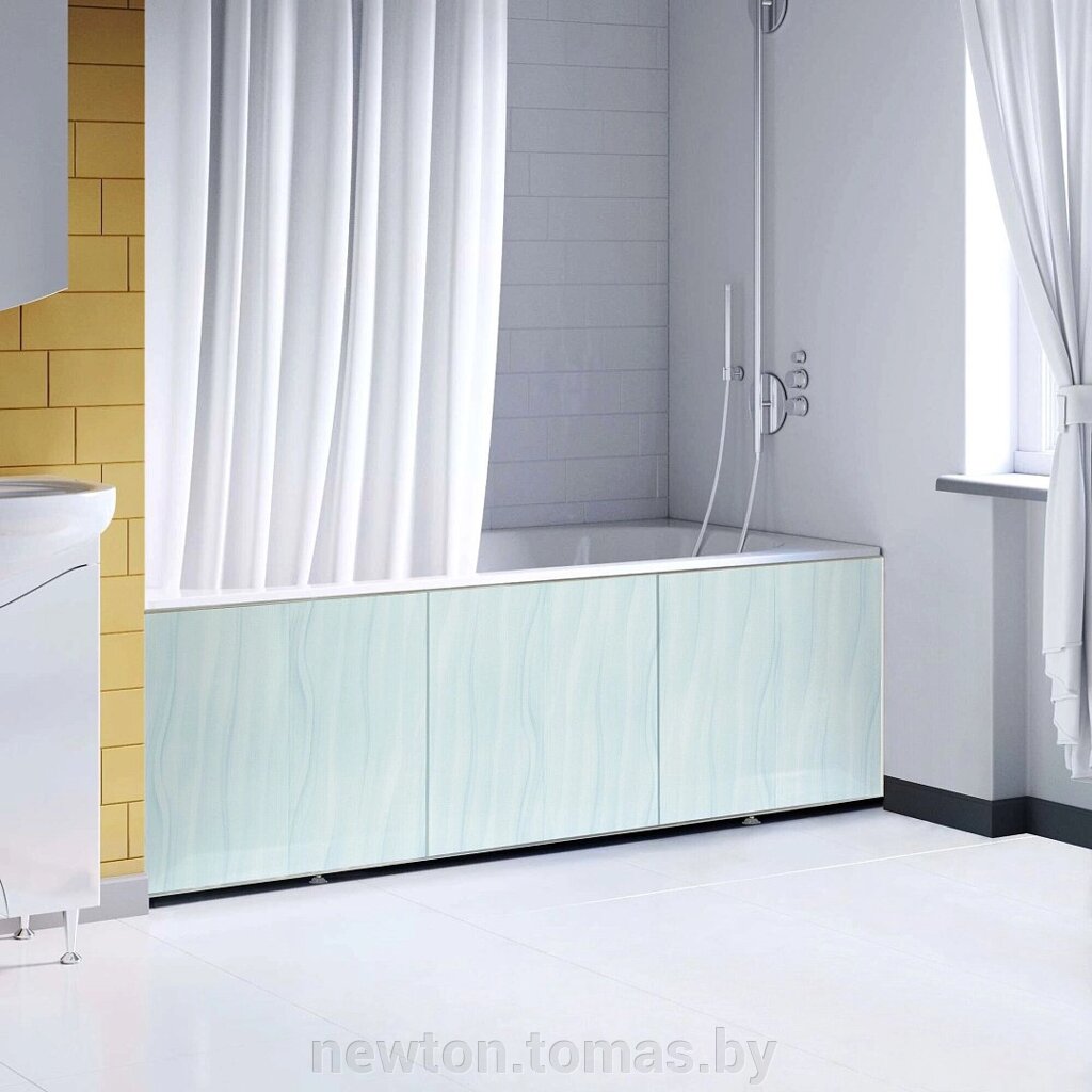 Фронтальный экран под ванну Comfort Alumin Джинс голубой 1.5 от компании Интернет-магазин Newton - фото 1