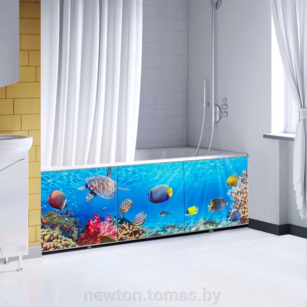 Фронтальный экран под ванну Comfort Alumin Морское дно 3D 1.5 от компании Интернет-магазин Newton - фото 1