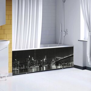 Фронтальный экран под ванну Comfort Alumin Ночной город 3D 1.7