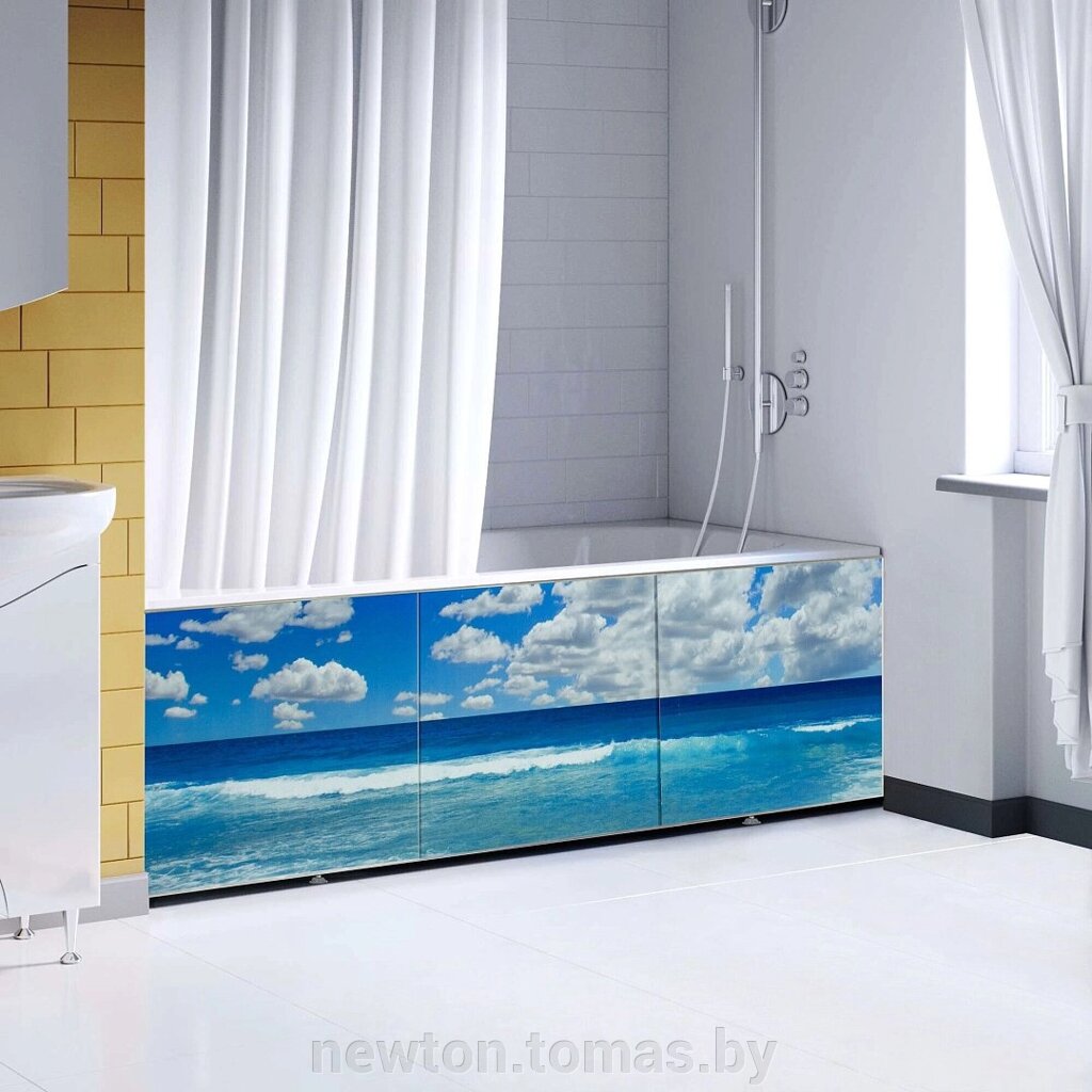Фронтальный экран под ванну Comfort Alumin Океан 3D 1.5 от компании Интернет-магазин Newton - фото 1