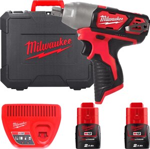 Гайковерт Milwaukee M12 M12BIW12-202C 4933447133 с 2-мя АКБ, кейс