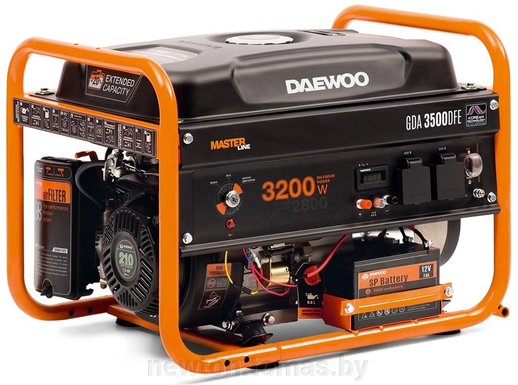 Газовый генератор  Daewoo Power GDA 3500DFE от компании Интернет-магазин Newton - фото 1