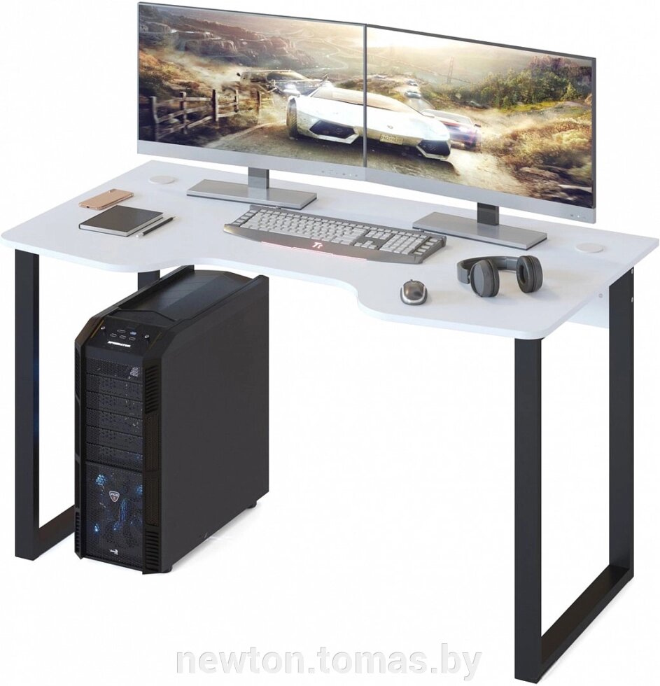 Геймерский стол Сокол КСТ-19 белый от компании Интернет-магазин Newton - фото 1