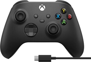 Геймпад Microsoft Xbox + USB-C кабель черный