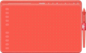 Графический планшет Huion HS611 коралловый красный