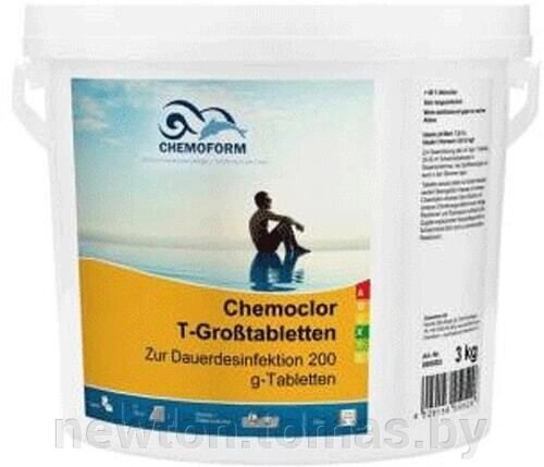Химия для бассейна Chemoform Кемохлор T в таблетках по 200г 5кг от компании Интернет-магазин Newton - фото 1