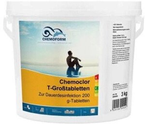 Химия для бассейна Chemoform Кемохлор T в таблетках по 200г 5кг